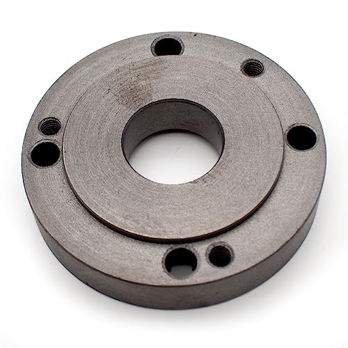 Toplionace 100mm/125mm Drehfutter Rückplatte, Rückplatte Drehmaschinen Zubehör Instrumente Futter Übermäßige Scheiben Verbindungsplatte (φ125mm)