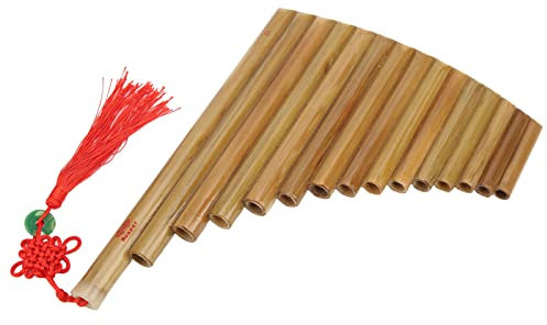 Panfl?tenfl?te , schadstofffreie Panfl?te aus nat¨¹rlichem Bambus , traditionell , zum ¨¹ben f¨¹r Anf?nger(Rechte Hand)