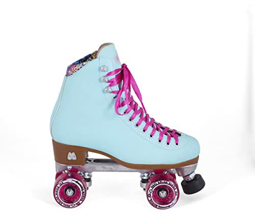 Moxi Quad Rollschuhe I Lolly Set I Beach I Jungle I Bunny I Größe 31-45 I Kinder I Mädchen I Frauen I Damen I Disco I Roller I Skates I Classic (Beach Bunny Blue Sky, US 6 / EU 37-38)