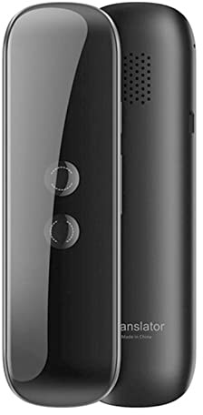 Traductor de Idiomas, Compatible con 127 Idiomas, Traducción Mutua Bidireccional, Rango Operativo de 32.8 Pies, Tiempo de Espera Más Largo, Traductor Inteligente Bluetooth para Viajes, Negocios(Black)