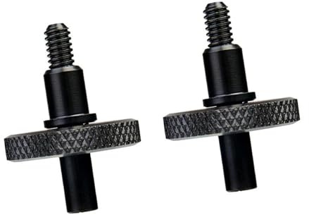 Violintillbehörsset 1/2 Storlek Lönn Justerbar Kontrabas Bridge Skruvar Violin Delar(2pcs Black)