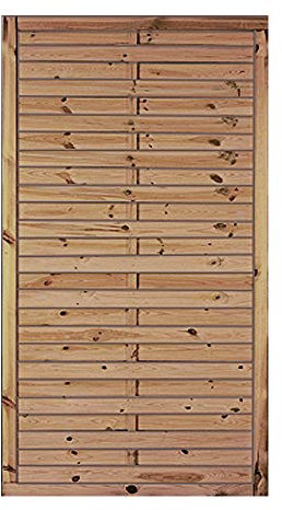 Klassischer Lamellenzaun/günstiger Sichtschutzzaun mit den Maßen 100 x 180 cm (Breite x Höhe) aus druckimprägniertem Kiefer/Fichte Holz Hamburg