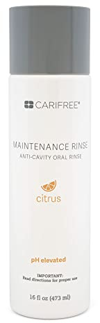 CariFree Maintenance Rinse, Citrus Flavored, Anti-Cavity Fluoride Mouthwash, Dentist Recommended, Prevents Oral Decay, Freshens Breath, Alcohol-Free, Neutralizes pH (Previously CTx3)