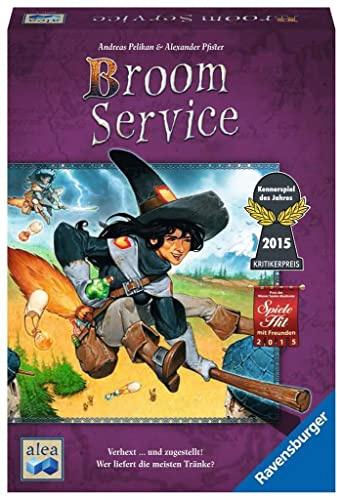 Ravensburger 26917 – Broom Service, strategispel för 2–5 spelare från 10 år, alea spel, spelserie