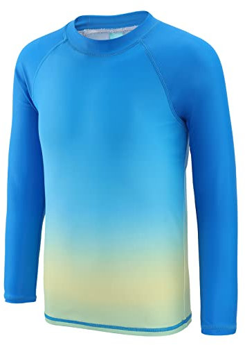 Aisyee Schwimmshirt Jungen Einteiler Langarm Badeshirt Kinder Jungen Badeanzug 158 164/15-16 Jahre