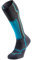 Lurbel ALPINE SIX Skisocken, Thermo Socken, Wintersocken, hohe Kompressionssocke, Unisex, Marengo/Türkis, M