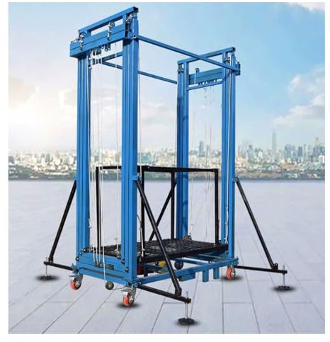 Andamio Andamio Elevador Eléctrico con Control Remoto, Plataforma de Mesa Elevadora Móvil Plegable for Decoración del Hogar Plataforma de Trabajo Elevadora for Sitio de Construcción, con Ruedas Girato