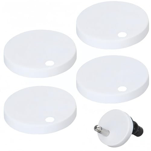 4pcs Toilet Seat Cover Fixing Bolt Caps,TOI/let Seat Hinge Co/ver,Decorative Co/ver for Toil/et Se/at,Toilet Seat Hinge Fixing Cov/ers,Toilet Sea/t Top Fitting,Toilet Se/at Fixing Quick Release,45mm