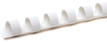 Pavo Binderücken, 10 mm, 100-er Pack, 41-60 Blatt, weiß