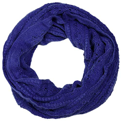 styleBREAKER Écharpe tube snood en maille avec motif ajouré, losanges et côtes en diagonale 01018104
