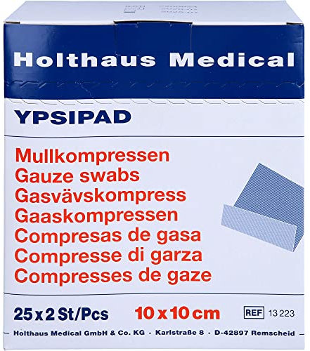 MULLKO STE YPSIPAD 10X10CM, 50 pcs. Compresses