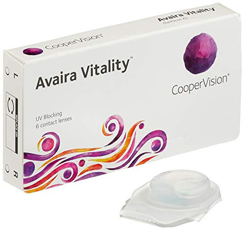 Coopervision Avaira Vitality spheric, Monatslinsen weich, 6 Stück / BC 8.4 mm / DIA 14.2 mm / -1.5 Dioptrien