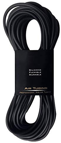 50-Foot Black Flexible Airline Tubing for Aquariums, Terrariums, Ponds, and Hydroponics