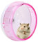 Hamsterlaufrad Hamsterrolle Ø 11.5 Leise Laufrad Kunststoff für Hamster Rennmaus und Ratte (Pink)