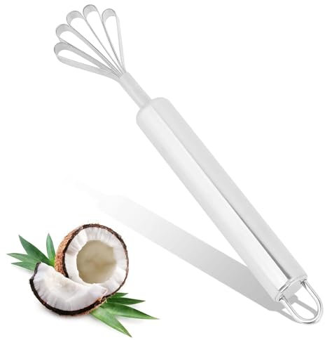 Grattoir à Noix De Coco En Acier Inoxydable, Rabot Polyvalent Râpe Noix Coco Poisson éplucheur Râpe Trancheuse Rabot Outils Déchirure Viande Noix Coco Multifonctionnelles Rasoirs Pour Cuisine Domicile