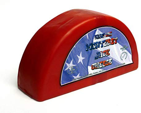 Monterey Jack Cheese 1.8kg Half Wheel American Cheese. Perfect for Cheeseboards, On Burgers & More. From GREAT BRITISH TRADING LIMITED