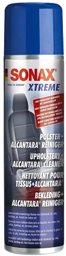 SONAX XTREME Nettoyant pour tissus+alcantara (400 ml) nettoie en profondeur et en douceur tous les textiles de l’habitacle, même en Alcantara | Réf: 02063000-810