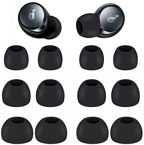 Ersatz-Ohrstöpsel aus Silikon für Ker, Soundcore Space A40, Soundcore Sport X10, Life A1, Life P3, Life P3i, passend in Hülle, Ohrstöpselspitzen, 6 Paar S/M/L, 3 Größen, Schwarz