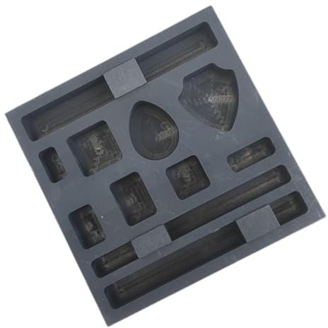 Kit de Fundición de Metales - 11 Moldes de Grafito Para Fundir Metal, Plata, Molde de Poroso Suite
