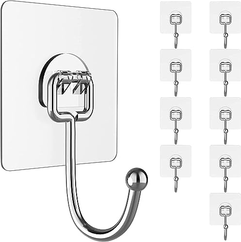 YUANQIAN Vis adhésives pour fixation murale, clous suspendus, pas de perçage, vis collantes avec 3 vis de tailles différentes (modèle B (10 pièces))