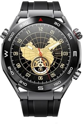 Reloj inteligente redondo 4G, pantalla AMOLED, NFC, videollamada, cámara dual, aplicaciones de descarga WiFi, tarjeta SIM, reloj inteligente B8 con Android (negro, 2 GB 16 GB)