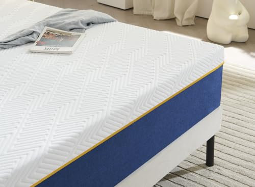 Yocreat Colchón de espuma de 90 x 200 cm, dureza H3, colchón ergonómico de 7 zonas, opciones de dureza por ambos lados, funda de tela extraíble, colchón enrollable (90 x 200 cm, altura 18 cm)