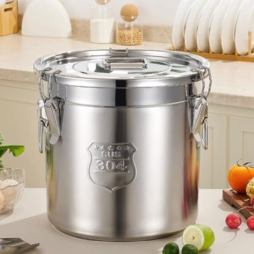 IBOWZ Suppentopf Induktion, 32-Quart-Braukessel – dreilagiger Boden, inkl. Deckel und Thermometer