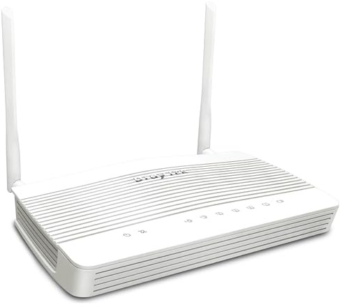 DrayTek Vigor 2767ax AX3000 Wi‑Fi 6 Dual‑Band Ethernet Router with Built-in VDSL/ADSL Modem, 2.5GbE WAN/LAN, 4x Gigabit LAN, Dual-WAN Failover, VPN (IPsec/SSL/OpenVPN)