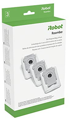 iRobot Roomba Authentic Parts Automatische Schmutzentsorgungsbeutel, 3er-Pack, kompatibel mit Allen Clean Base Modellen, Kunststoff, Weiss/opulenter Garten, Pack of 3, 3