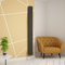 Warmehaus Traditional Radiator Triple Column Anthracite Vertical Cast Iron Style Central Heating Tall Radiator -1800 x 200mm