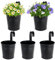 BOFUNX 5er Set Hängender Blumentopf Metall Vintage Style Balkon Hängetöpfe Blumentöpfe zum Aufhängen mit Haken Für Dekotation Balkon Draussen Innenwand Garten Wand(Ø 10/8cm, H 16.5cm)