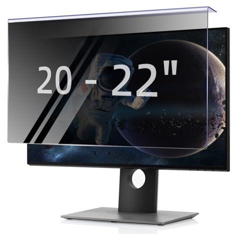 HaruYo 20-22 Pouces Amovible Filtre de Confidentialité Premium pour Bureau/Moniteur/PC, Protection D'écran Privacy, Anti Espion Filtre de Protection pour Diagonal 20, 21.5, 22 (490 * 317mm)