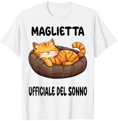 Pigiama da Notte Ufficiale con Gatto Maglietta