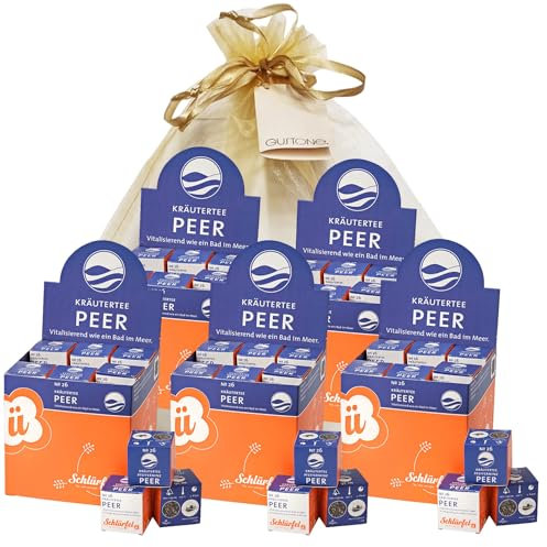 GUSTONE. Tee-Geschenkset Schlürf Bio Kräutertee „Peer“ 5 x 27 Pyramiden-Teebeutel