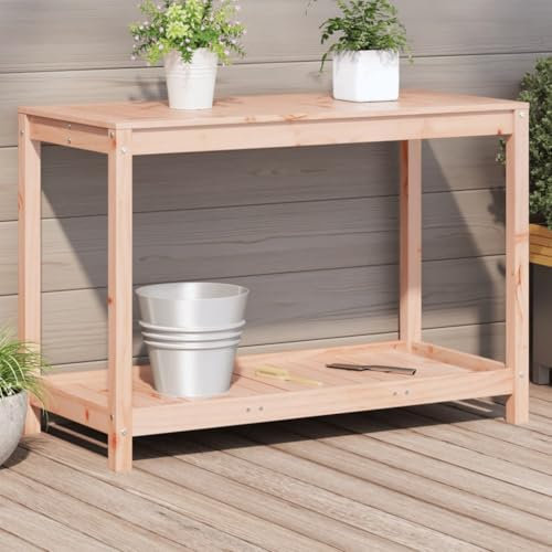 Table de plantation avec étagère 108 x 50 x 75 cm Bois massif Douglas 832405