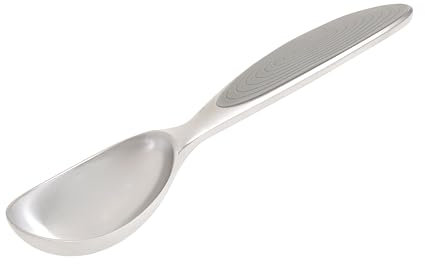 Wiltshire Colour Rush Ice Cream Scoop, Chrome Plated, Anti-Slip Soft Grip, Multi-Functional Gelato Sorbet Spoon & Server, Metal Dessert & Cookie Scoop, Mash Potato & Fruit Baller, Grey, 17.5x3.8x2.3cm