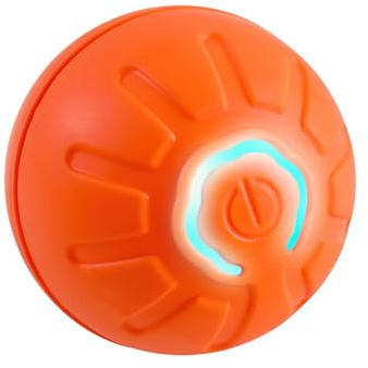 Balle Interactive pour Chien - Jouet Électrique Intelligent Auto-Mobile avec Lumière LED, Rebondissante Automatique et Auto-Roulante - Rechargeable