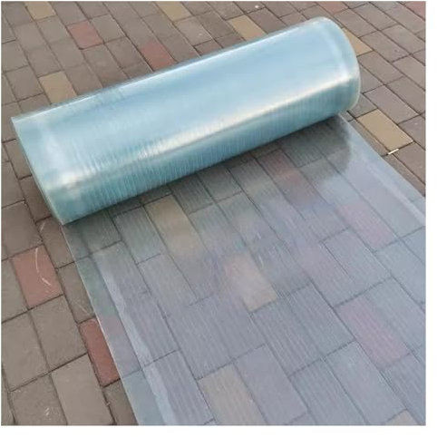 Feuille de toiture en polycarbonate | Auvent de serre résistant à la pluie | Panneaux d'éclairage naturel transparents, pour le jardinage, l'agriculture et l'agriculture, peut être coupé (4 x 32,8 pie