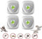 AILEDA Ultraschall Schädlingsbekämpfer, 4 Pack Elektronische Insektenschutzmittel, Innenräumen Pest Repeller und Ultraschall Abwehr Schädlingsfallen für Mücken,Mäuse,Spinnen,Kakerlaken,Insekten