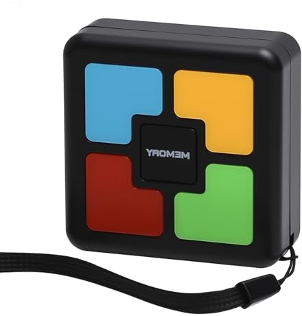 TNSLAND Brain Trainer Kinder Elektronisches Memory-Spiel, Reaktionsspiel mit Lichtern & Geräuschen, Tragbares Lernspielzeug Gedächtnistraining Spiele für Kinder, Reise & Knobelspiele ab 6-10