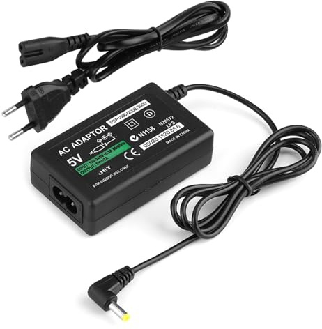 Cargador para Sony PSP 1000/2000/3000, Fuente de Alimentación 5V 2A AC Pared Cargador Cable, Power Adapter para PSP Consola, PlayStation Alimentación Portátil para 1000 2000 3000 Street Game