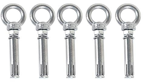 Uikdjgu 5Pcs M8 X 60Mm Bullone di Espansione Bullone di Ancoraggio 304 nel Acciaio Inossidabile di Sollevamento Bullone di Ancoraggio Golfare di Espansione