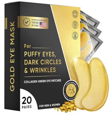 Mascarillas Para El Contorno De Los Ojos | 20 Pares De Parches Hidratantes Y Reafirmantes | Parches Hidratantes Para El Contorno De Ojos,Para Hogar Viajes Mañana Noche Rutina Diaria De Cuidado De