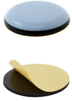 Lifeswonderful - Patins en Téflon PTFE pour Meubles - Ronds - Autocollants - Différentes Tailles et Quantités Disponibles (70mm, Qté 4)