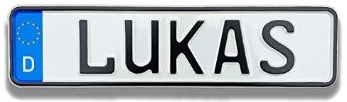 Kettcar Tretauto Namensschild Kennzeichen nach ihrem Wunsch geprägt reflektierend Top Geburtstags-Geschenk