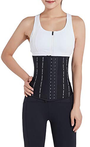 GITVIENAR Bauchweggürtel Damen, Sauna Korsett Bauch Weg zur Fettverbrennung Schwitzen Bauchkontrolle Schwitzgürtel Verstellbarer Gewichthebergürtel für Frauen Damen (schwarz2, 3XL)