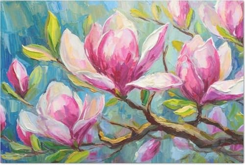 Pretty n' Pink Magnolias Extra Large Decoupage Paper 21 x 29 (For use on furniture, large projects) by The Shabby Hummingbird