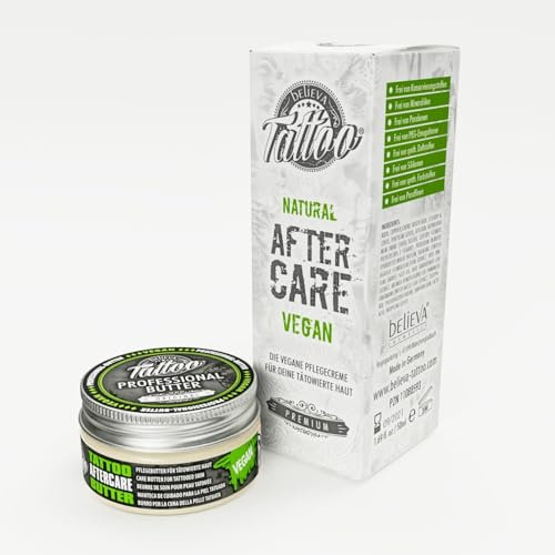 believa Tattoo - Kit de soin de tatouage / cadeau pour la peau tatouée – Lot de 2 petits