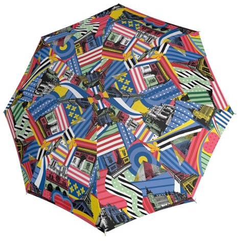 Knirps T.760 Stick Automatic Paris Pop