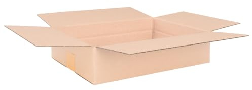 Förpackning vikbara kartonger 345 x 245 x 90 mm brun (yttermått 350 x 250 x 100 mm) variabel höjd vid 50 mm KK S 1-vågig fraktkartong små varor DHL paket DPD GLS Hermes paket, kartonger (75 stycken)